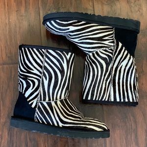 *SOLD* UGG Zebra Stripe Boots
